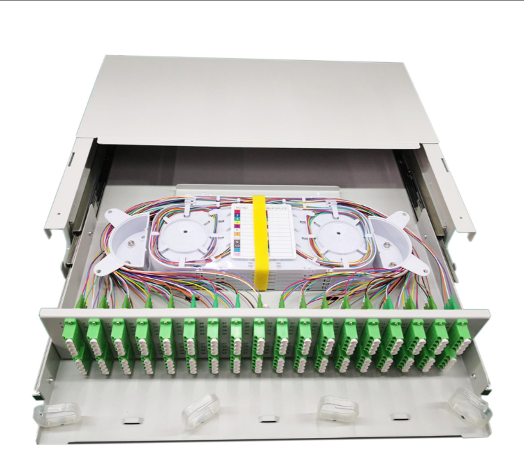 36 Port 144F 19" Rack Mount 2U Fiber Optic Patch Panel - Image 4