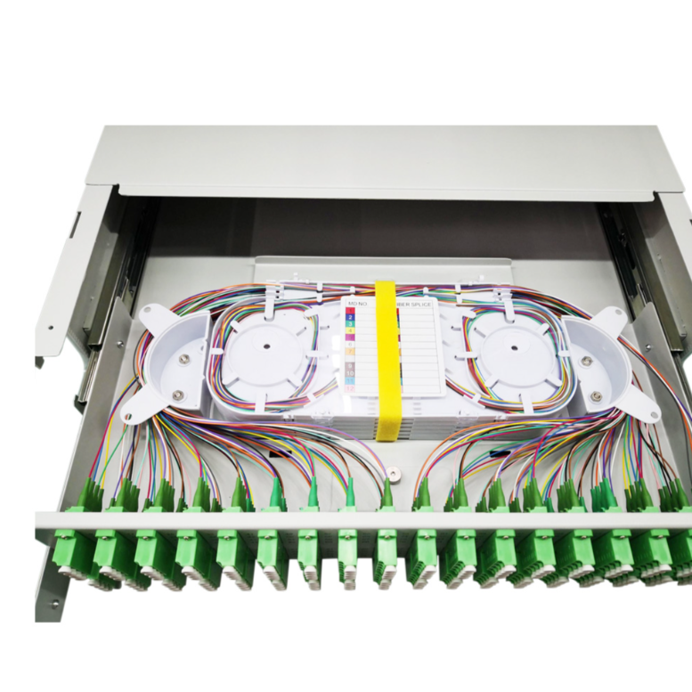 36 Port 144F 19" Rack Mount 2U Fiber Optic Patch Panel - Image 5