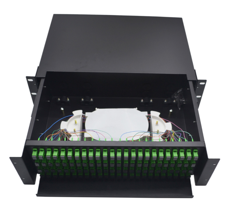 Steel SC Fiber Optic Joint Box 288 Port Fiber Patch Panel Drawer Type - Image 3