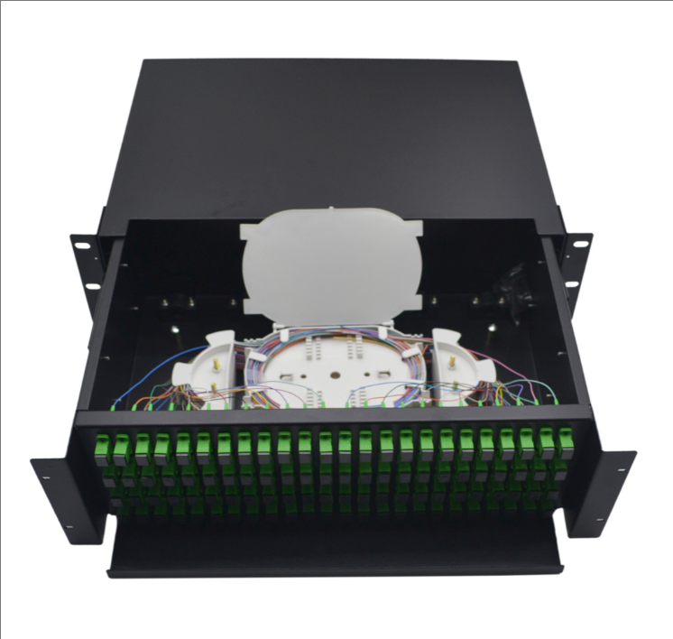Steel SC Fiber Optic Joint Box 288 Port Fiber Patch Panel Drawer Type - Image 2