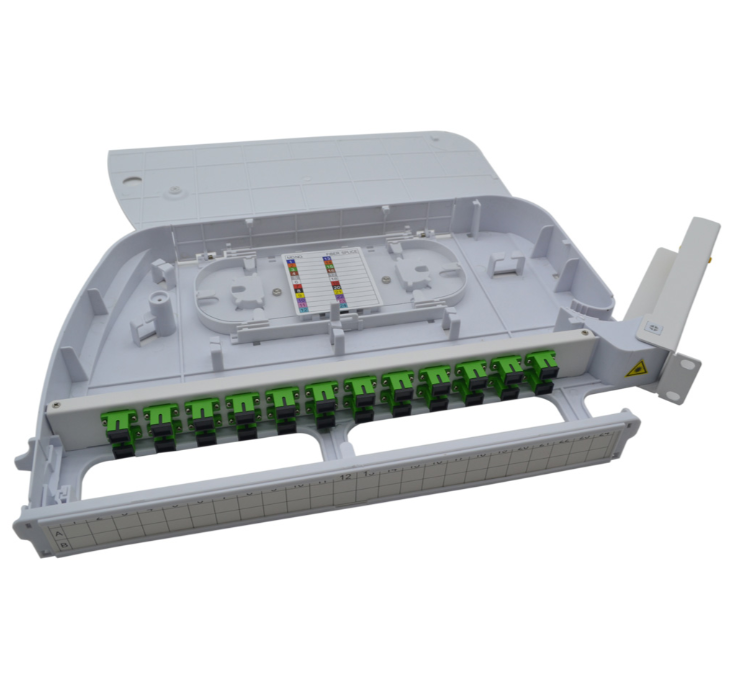 Sliding Type Indoor 24 Port Fiber Optic Patch Panel Wall Mount With Sc Adapter - Image 2
