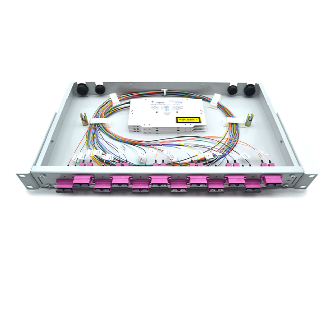 19" ODF Fiber Optic Joint Box, Sliding Fiber Optic Patch Panel 24 Port with SC Adapter - Image 4