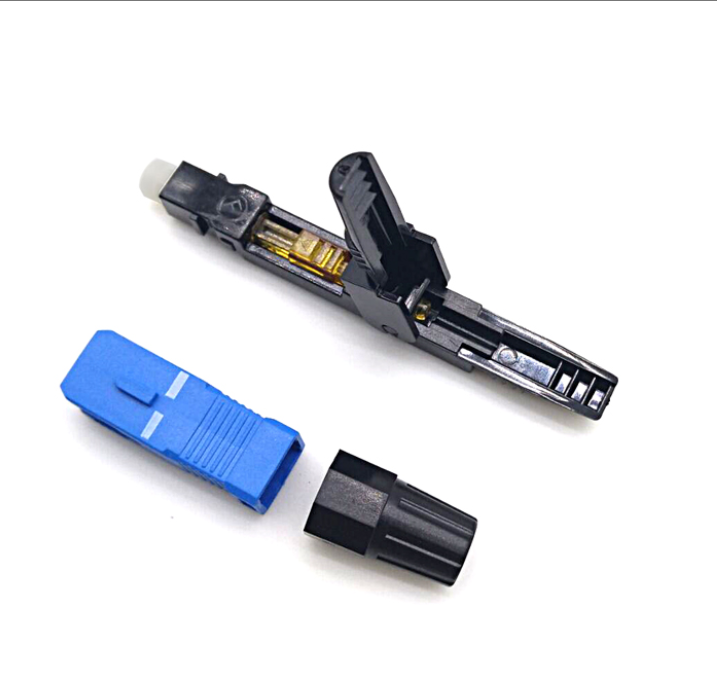 Pre-Polished Fiber Fast Connectors, Blue Field Installable Fiber Optic Connector - Image 3