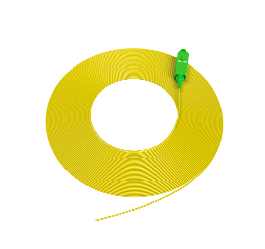 SC APC / UPC 0.9mm LSZH Yellow Jacket Optical Fiber Pigtail - Image 2