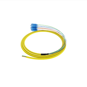 12 Cores SC APC Pigtail GJPFJV Single Mode Fiber Optic Patch Cord