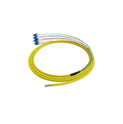 GJPFJV Pigtail Single Mode Fiber Optic Patch Cord 12 Cores LC UPC