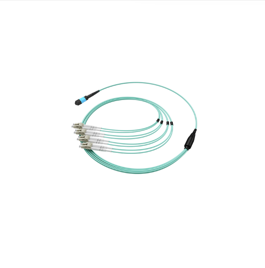 MPO-8 core Breakout Cable 50/125 Multimode OM4