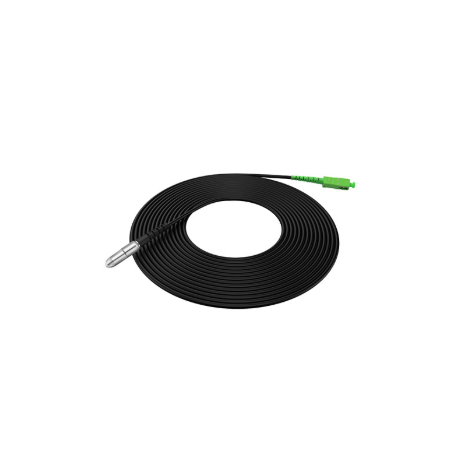 Black 3.0mm SC APC Patch Cord Through Wall Signal Transmission