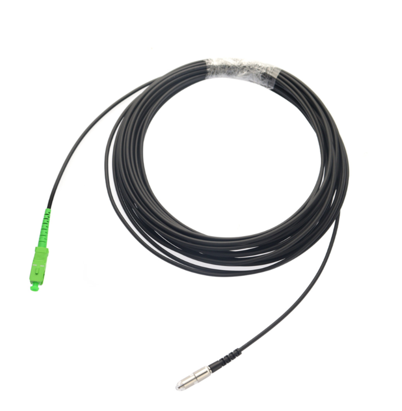 Black 3.0mm SC APC Patch Cord Through Wall Signal Transmission - Image 2
