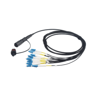 IP68 Waterproof Mini SC MPO-LC UPC FTTA Patch Cord 12 Fibers Breakout Cable