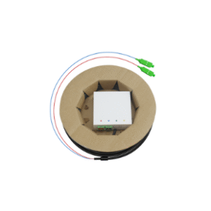 2-4 Core Mini ABS Indoor Fiber optic terminal box With SC Adapter Ftth Fiber Access Box