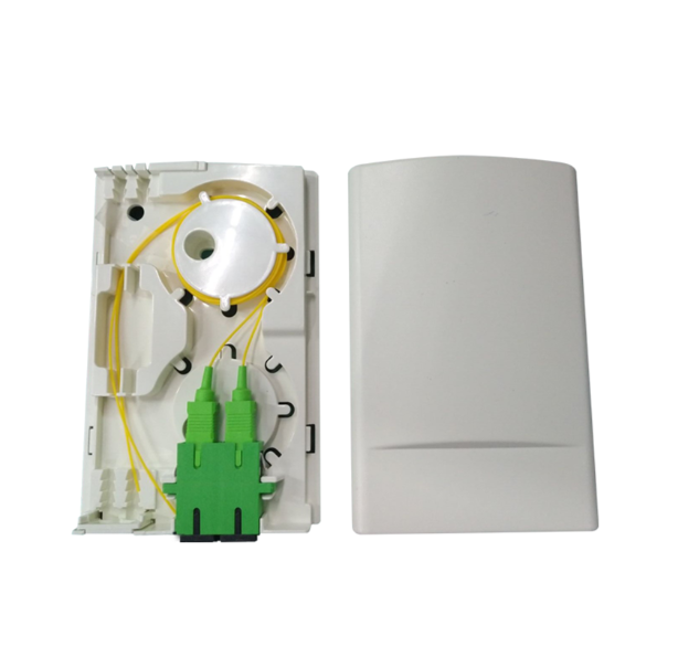 2 Fiber FTTH Terminal Box Wall Outlet Box Fiber Rosette Box - Image 4