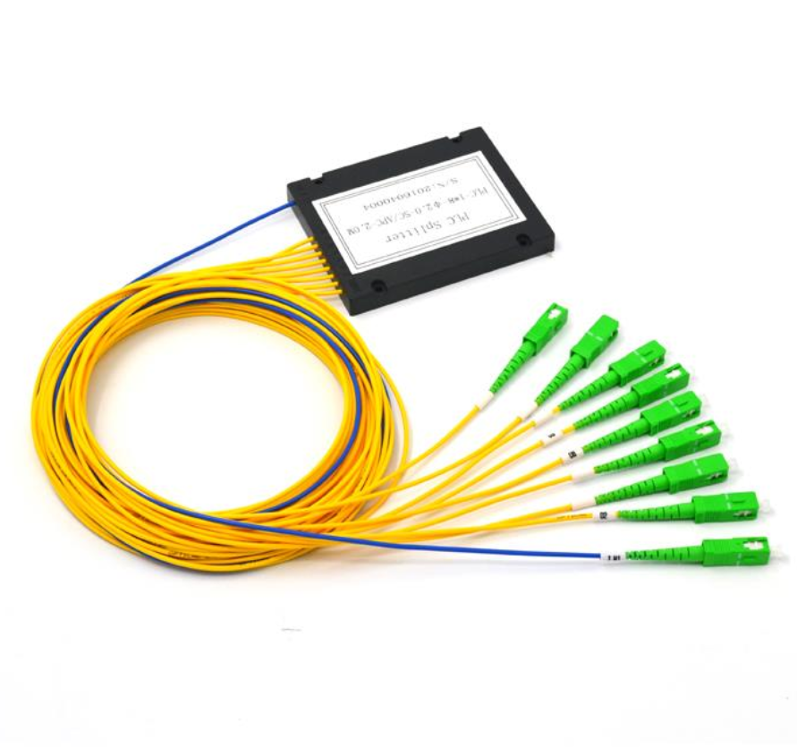 1X8 ABS Box Type Fiber Optic PLC Splitter 2.0mm