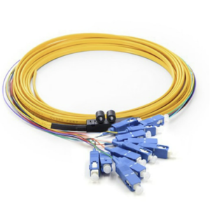 4 /8 /12 Fiber Ribbon Fan-Out Fiber Optic Pigtail – LC SC, ST, FC for High-Density Cabling