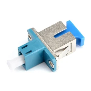 SC Female to LC Female Single Mode Simplex Hybrid Fiber Optic Adapter – Metal to Plastic