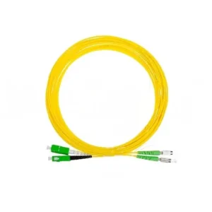 Single Mode DIN/APC to SC APC Duplex Fiber Patch Cable – for Precision Network Connections