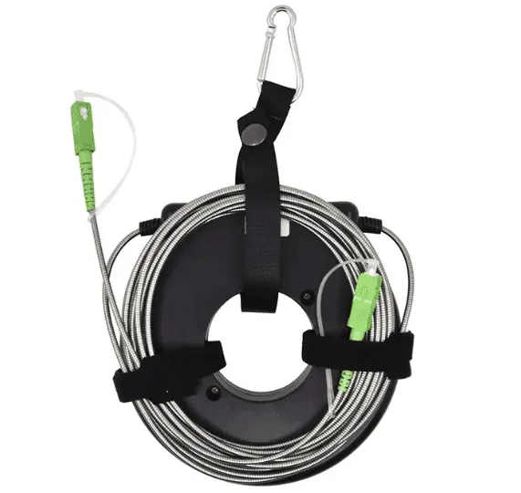 HTO9O07 Round OTDR Fiber Launch Cable Box – Durable Black Housing Design - Image 2