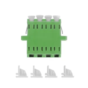 LC / LCA Quad Inner-Shutter Fiber Optic Adapter – With or Without Flange for High-Density Cabling