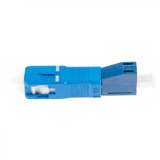 LC Female to SC Male Single Mode Simplex Hybrid Fiber Optic Adapter - Image 2