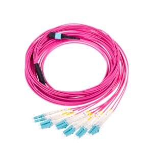 12 Fiber OM4 MPO to LC UPC Breakout Fiber Patch Cable – for High-Density Data Center Cabling