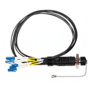 ODC Socket–LC SM 4-Core Fanout Outdoor Fiber Patch Cord, 2.0mm TPU FTTA Jumper