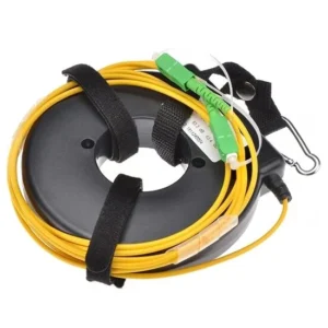 HTO9O07 Round OTDR Fiber Launch Cable Box – Durable Black Housing Design