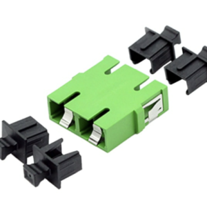 SC Duplex Inner-Shutter Fiber Optic Adapter – for Laser Safety and Dust Protection