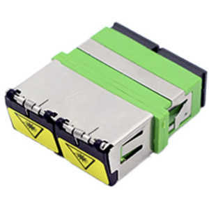 SC Duplex Metal Auto-Shutter Fiber Optic Adapter – for Laser-Safe Fiber Management