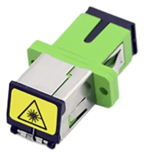 SC Simplex Metal Auto-Shutter Fiber Optic Adapter – for Laser-Safe Fiber Management