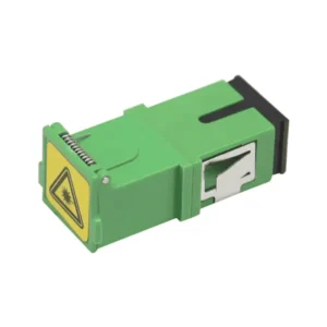SC to SC Single Mode Simplex Plastic Shutter Fiber Optic Adapter – for Dust-Protected Connections