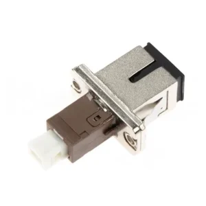 SC Female to MU Female Simplex Hybrid Fiber Optic Adapter – Metal to Plastic