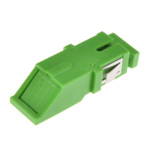 SC APC to SC APC Simplex Swing-Shutter Fiber Optic Adapter – Without Flange for Laser Safety