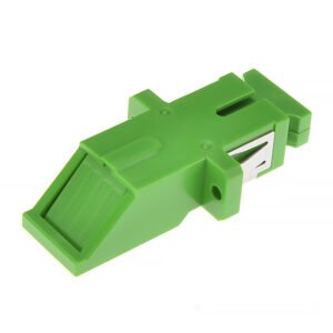 SC APC to SC APC Simplex Inner-Shutter Fiber Optic Adapter – With Flange for Laser Safety