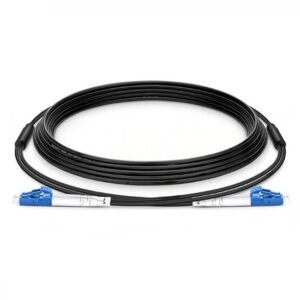 Single Mode LC UPC to LC UPC Duplex Armored Fiber Patch Cable – for Industrial Applications