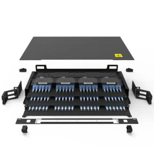 144–576F MPO/MTP-LC Modular Slide-Drawer Fiber Optic Patch Panel, 1U/2U/4U Rack-Mount – for Data Center Deployment