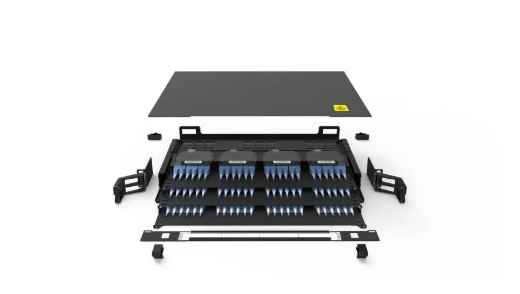 144–576F MPO/MTP-LC Modular Slide-Drawer Fiber Optic Patch Panel, 1U/2U/4U Rack-Mount – for Data Center Deployment