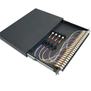 1U 48F MPO/MTP to SC Patch Panel | 19-Inch Rack-Mount High-Density Fiber Management (4×12F Harness)