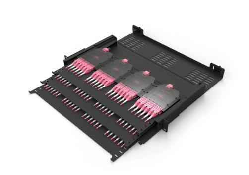 144–576F MPO/MTP-LC Modular Slide-Drawer Fiber Optic Patch Panel, 1U/2U/4U Rack-Mount – for Data Center Deployment - Image 3