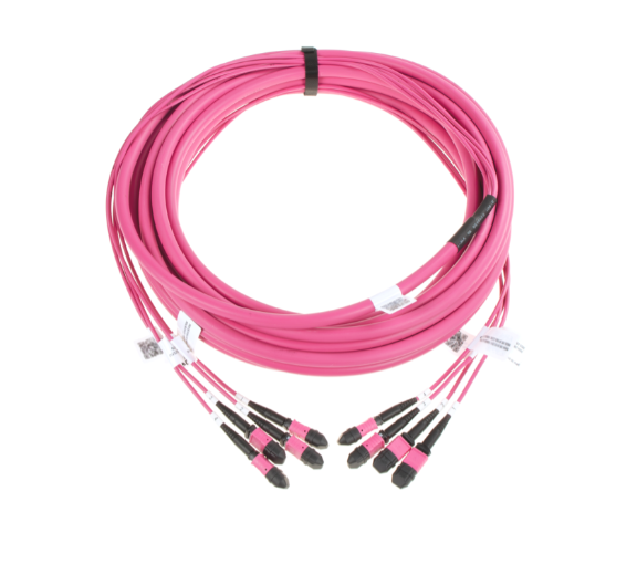 96 Core 8 × 12F MPO/MTP to 8 × 12F MPO/MTP OM4 Fiber Optic Patch Cable