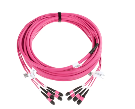 96 Core 8 × 12F MPO/MTP to 8 × 12F MPO/MTP OM4 Fiber Optic Patch Cable - Image 2