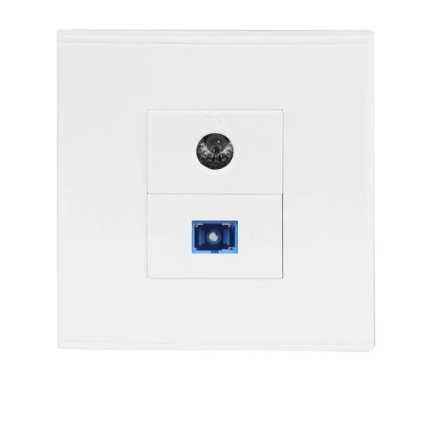 Fiber Optic Socket Panel Wall Outlet Faceplate