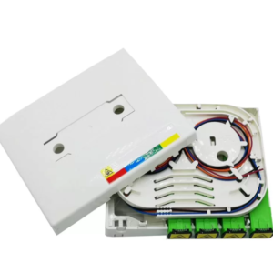 Fiber Optic Wall Plate Outlet 4 Part Socket Panel Faceplate