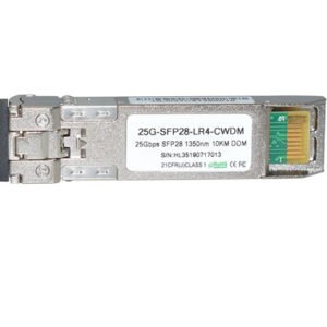 CWDM 25G SFP28 Optic Transceiver Module 1350nm 10KM DDM Compatible With Multiple Brands