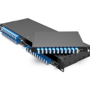 150GHz 8CH DWDM MUX DEMUX C26-H36(1556.555nm-1548.115nm) with Monitor Port，LC/UPC,LGX Box, and 4 Slots 1U Rack