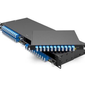 150GHz 8CH DWDM MUX DEMUX C38-H48(1556.555nm-1548.115nm) with Monitor Port，LC/UPC,LGX Box, and 4 Slots 1U Rack